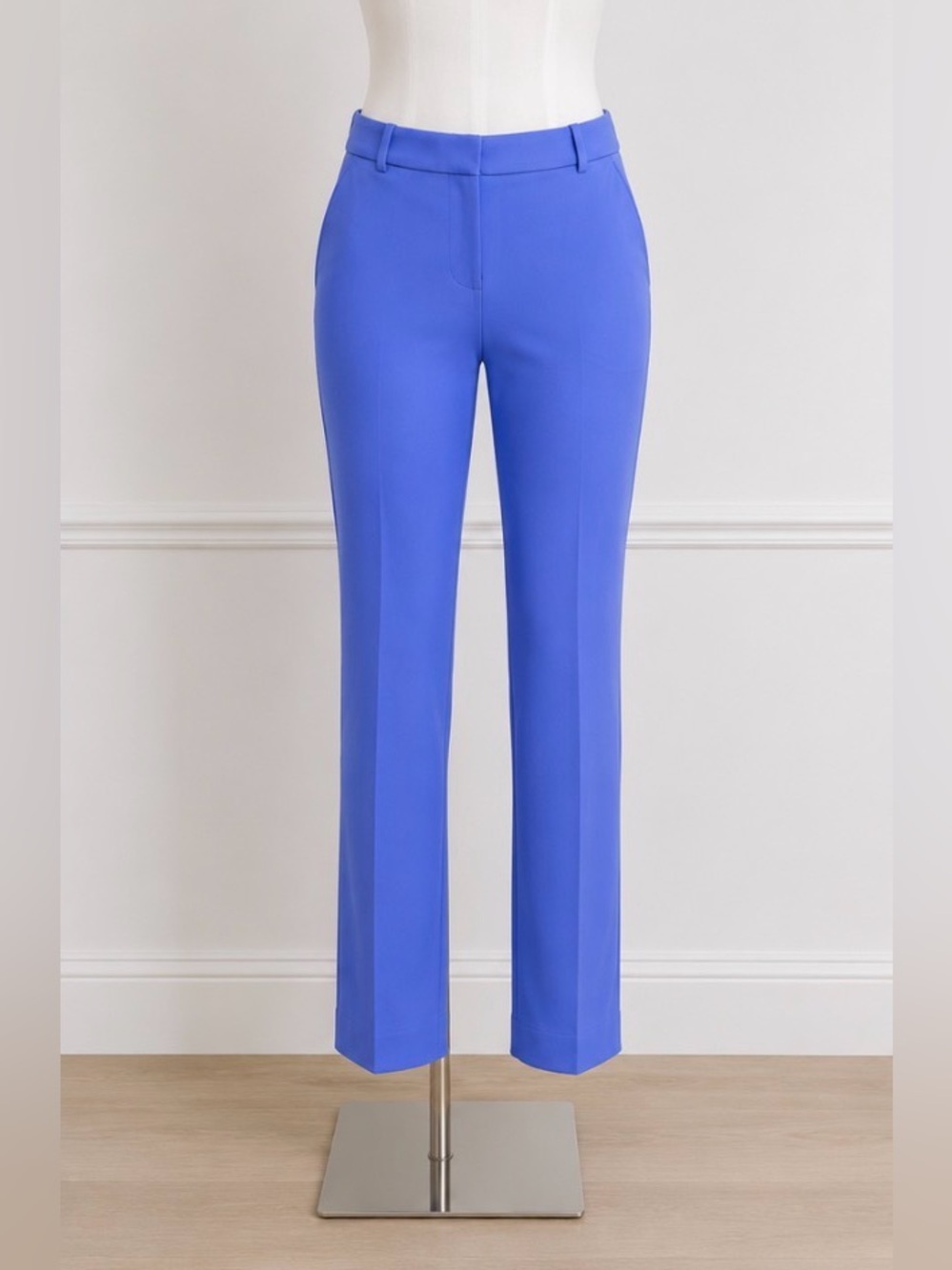 J.Crew Kallie Pant Size 10 Cobalt Blue Stretch Slim Ankle Dress Pants NWT $138